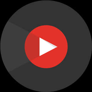 Play Button Iconon Dark Background PNG