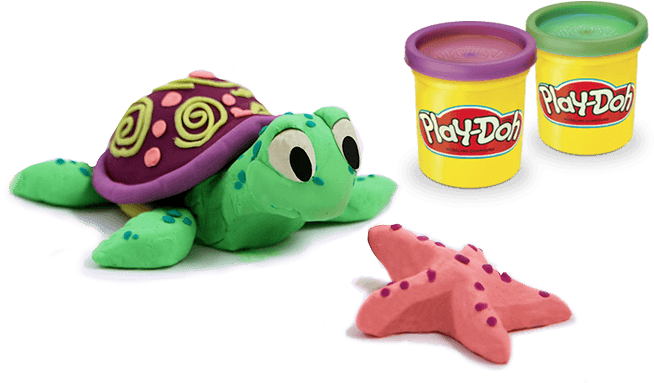 Play Doh Creation Turtleand Starfish PNG