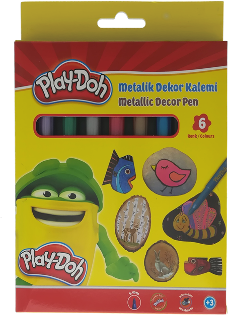 Play Doh Metallic Decor Pen Packaging PNG