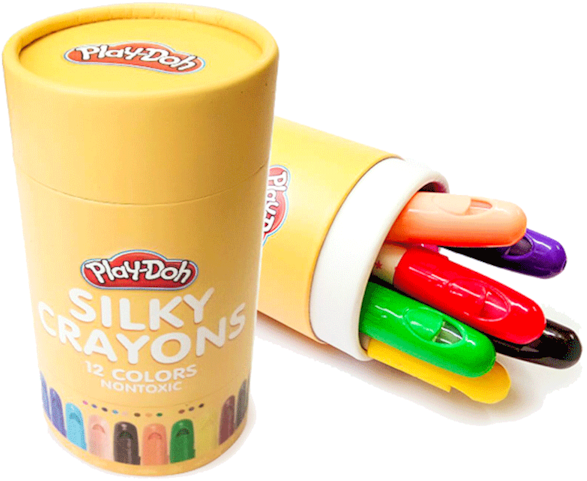 Play Doh Silky Crayons Pack PNG