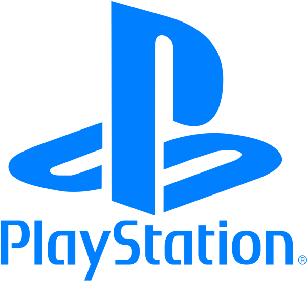 Play Station Logo Blue Background PNG