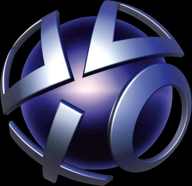 Play Station Logo3 D Rendering PNG