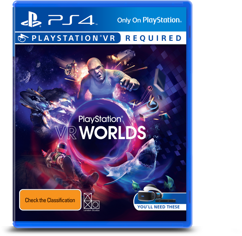 Play Station V R Worlds P S4 Game Cover PNG