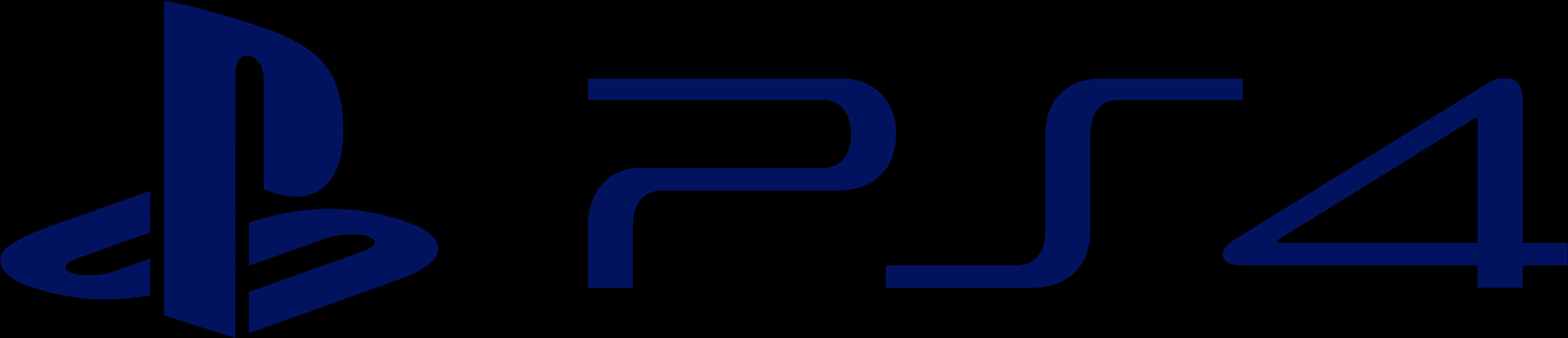 Play Station4 Logo Blue PNG