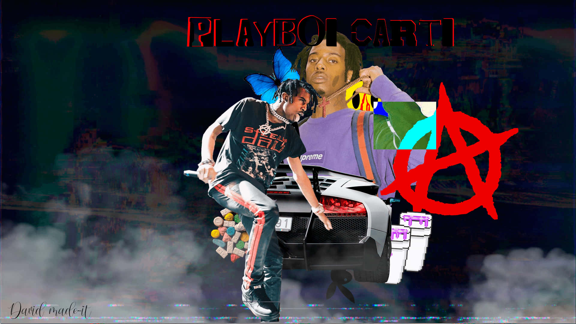 Playboi Carti looking cool and stylish Wallpaper