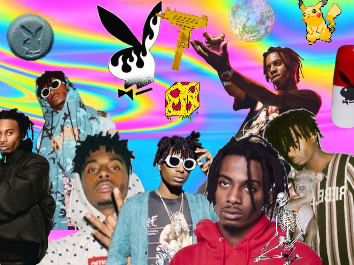 Nyd Playboi Carti PC i hele dens herlighed. Wallpaper
