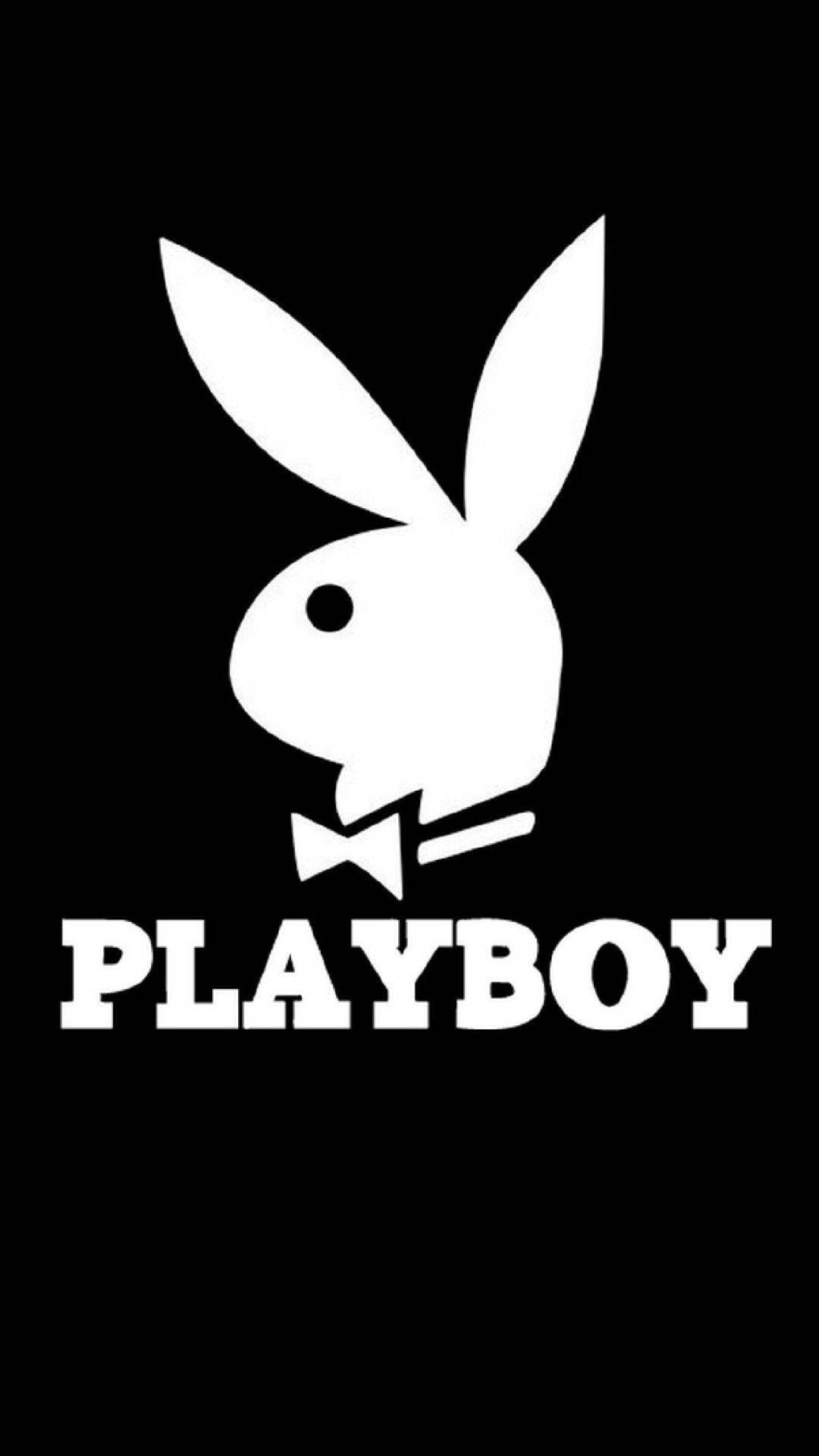 Playboy Æstetisk Sort Hvid Polka-Dot Tapet Wallpaper