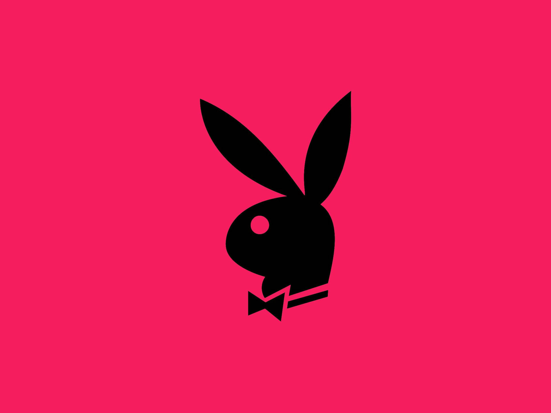 Playboy Logo On Pink Background Wallpaper