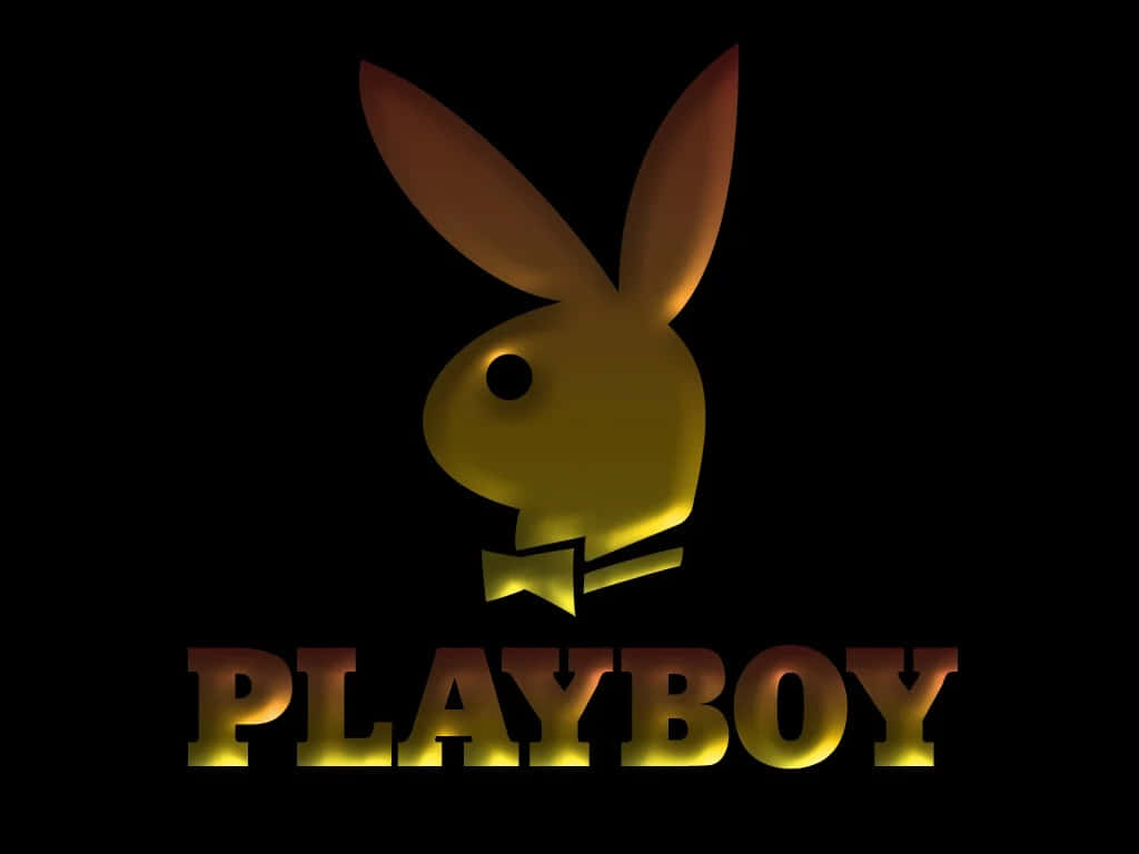 Playboy Logo On A Black Background