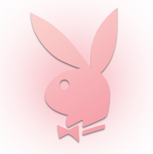 Playboy Bunny Logo Pink Background PNG