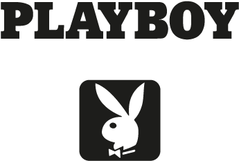 Playboy Logo Black Background PNG