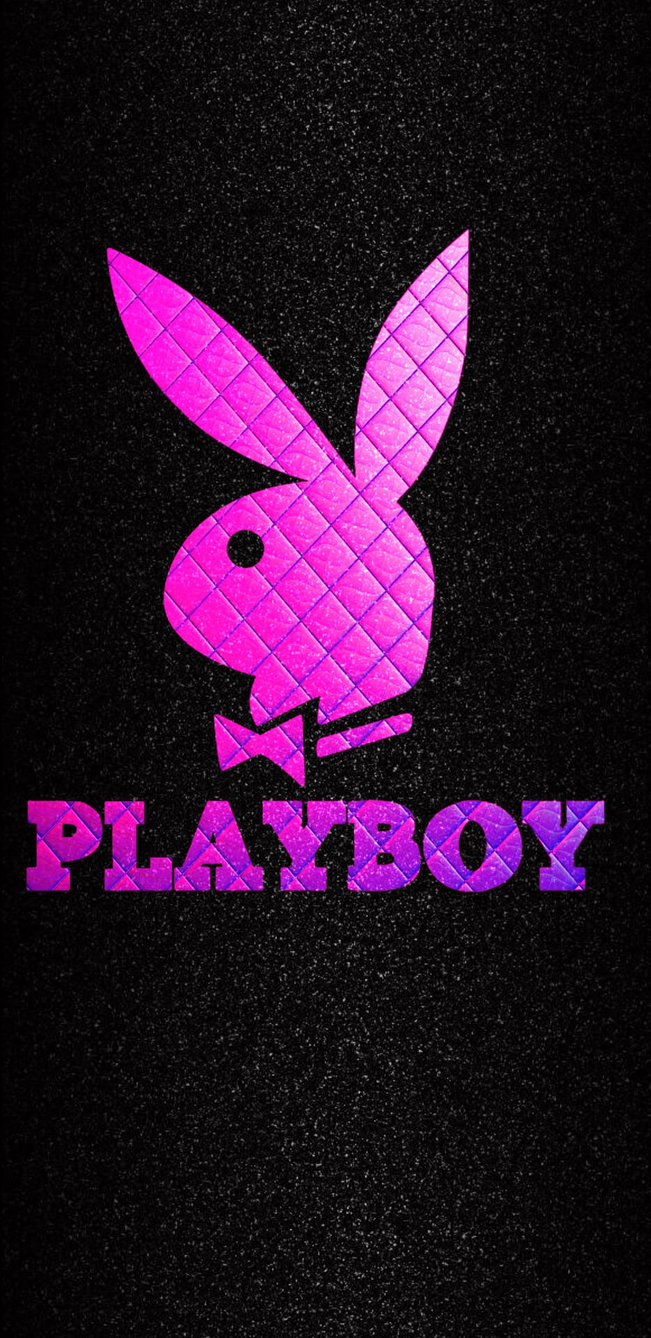 Playboy Logo Med Gittermønster Wallpaper