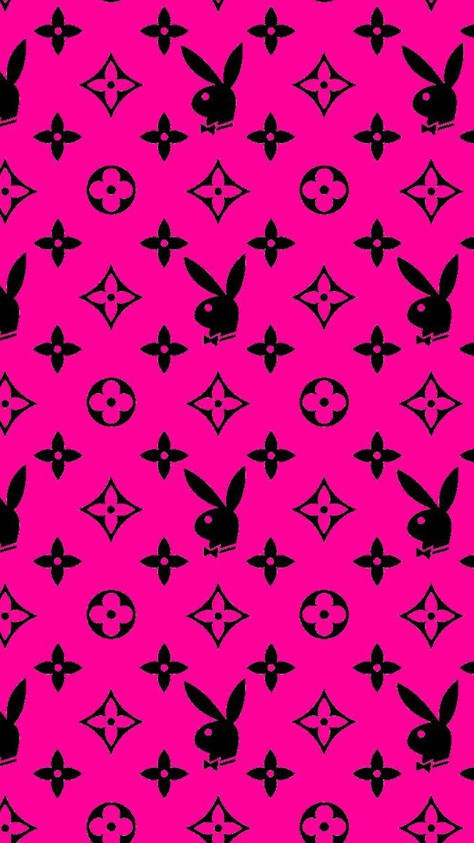 Playboy LV Pattern Wallpaper