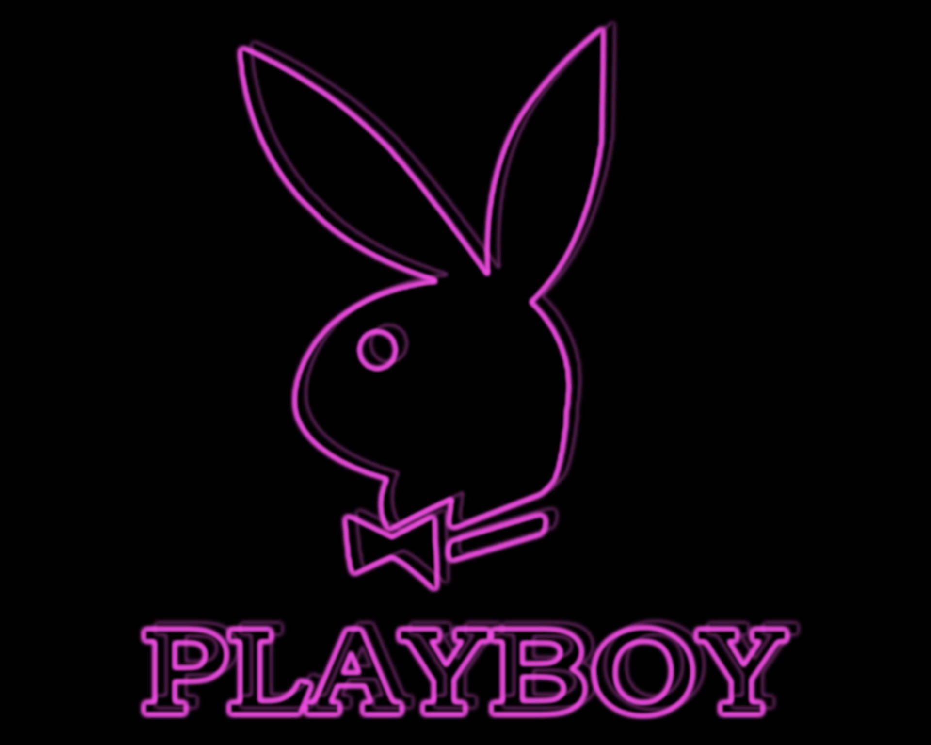 Playboy Neon Purple Wallpaper