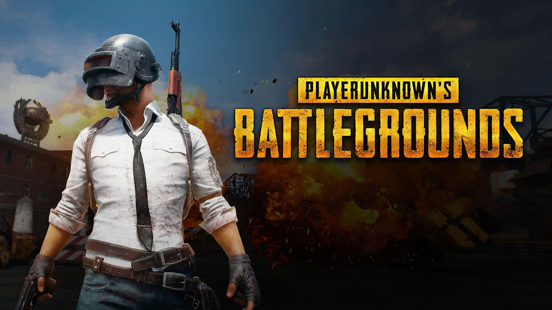 Playerunknowns Battlegrounds Game Banner Desktop Tapet: 