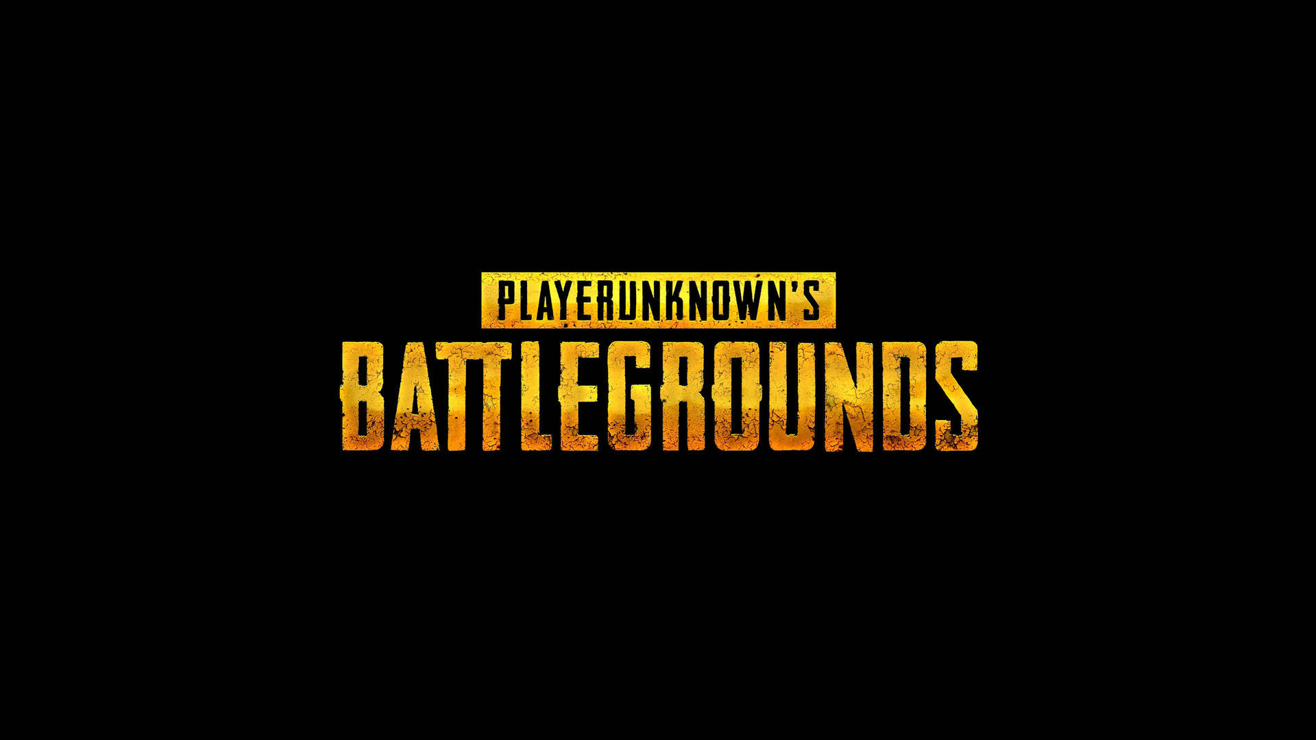 Pubg Battlegrounds Logo On A Black Background Wallpaper
