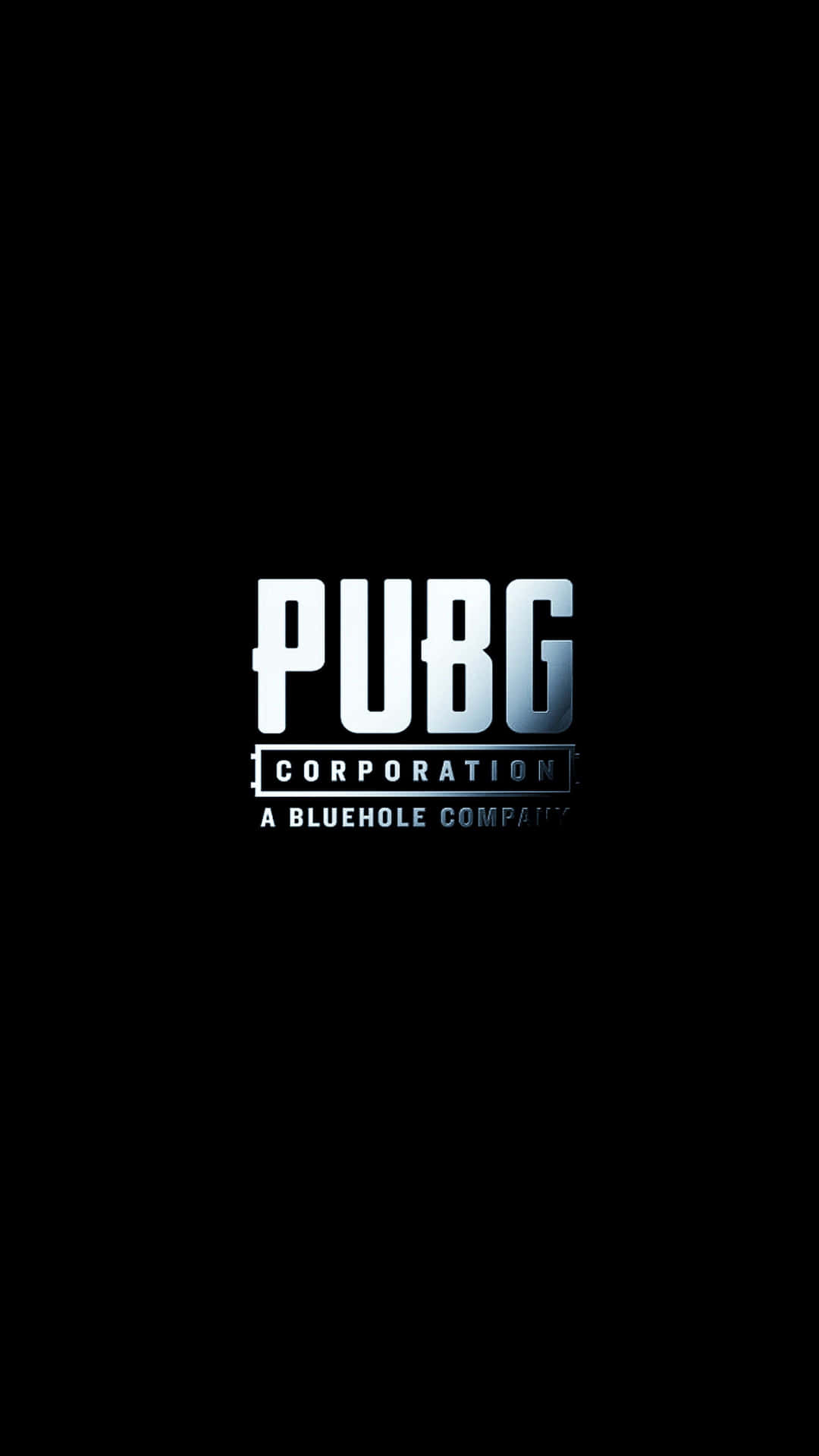 The Logo For Pubg Corporation On A Black Background Wallpaper