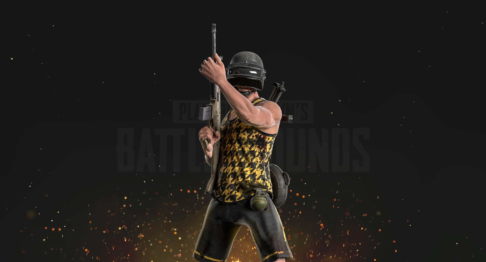 Playerunknowns Battlegrounds Logo 2560 X 1383 Wallpaper