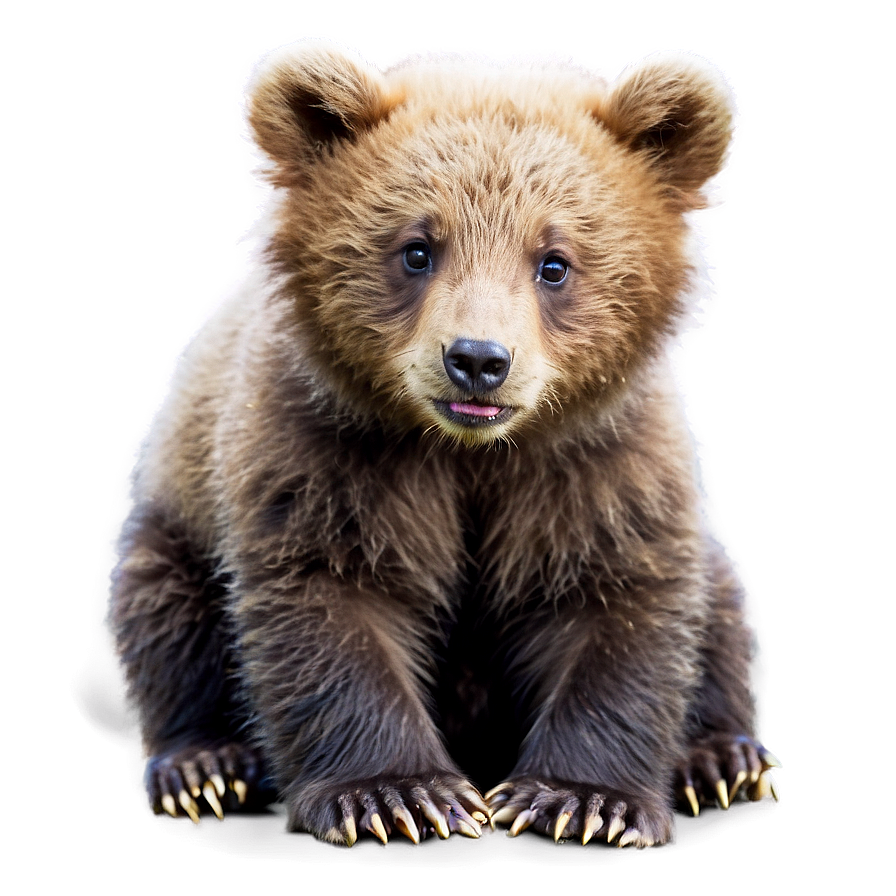 Download Playful Bear Cub Png Atq55 | Wallpapers.com