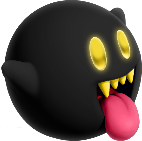 Playful Boo Cartoon Character PNG