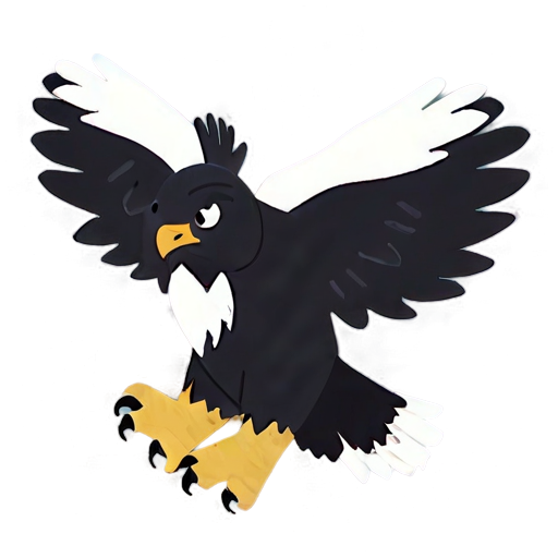 Playful Cartoon Baby Eagle Png A PNG