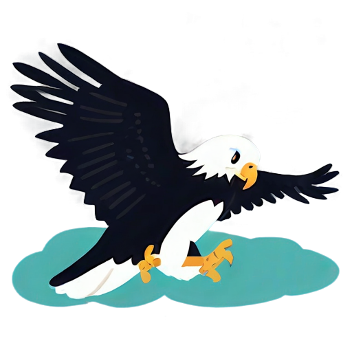 Playful Cartoon Baby Eagle Png B PNG