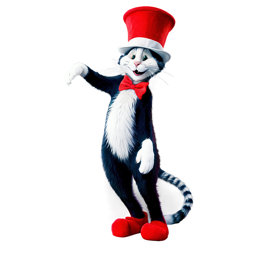 Download Playful Cat In The Hat Png Qqo | Wallpapers.com