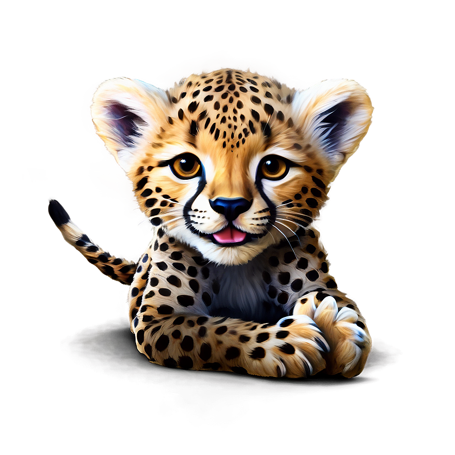 Download Playful Cheetah Cub Png 85 | Wallpapers.com