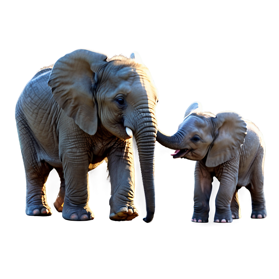 Playful Elephant Calf Png 17 PNG