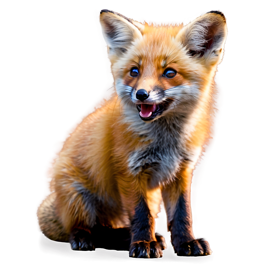Playful Fox Cub Png 05062024 PNG