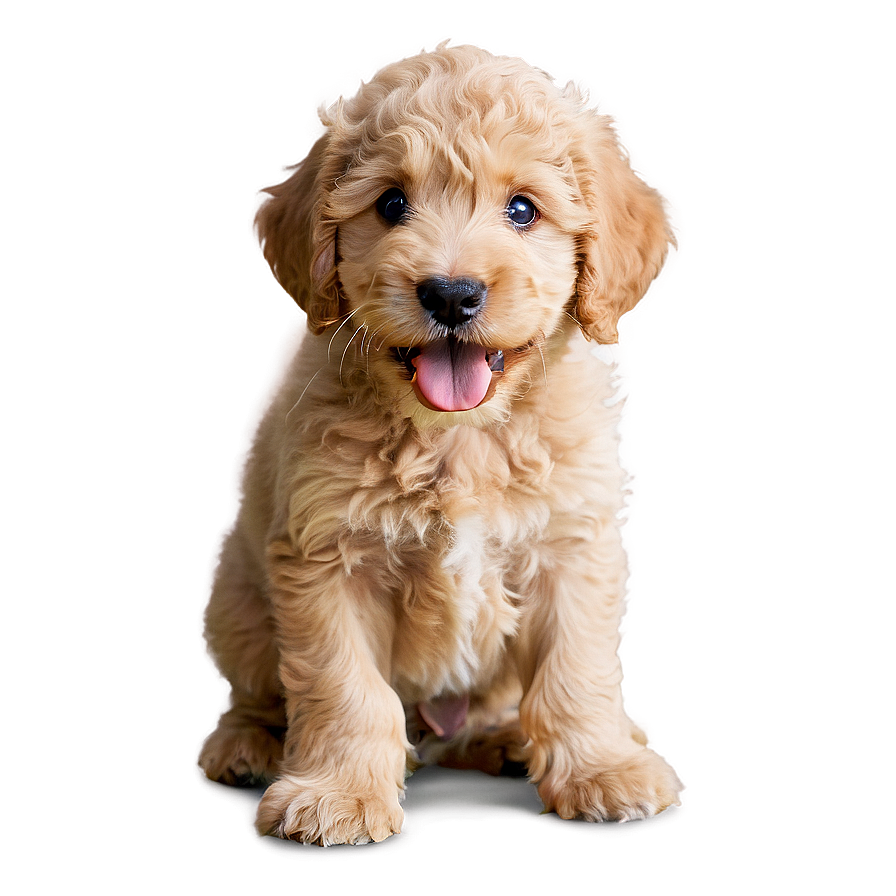 Playful Goldendoodle Puppy Png Qjy PNG