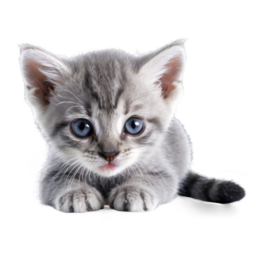 Playful Grey Kitten Png Xfn58 PNG