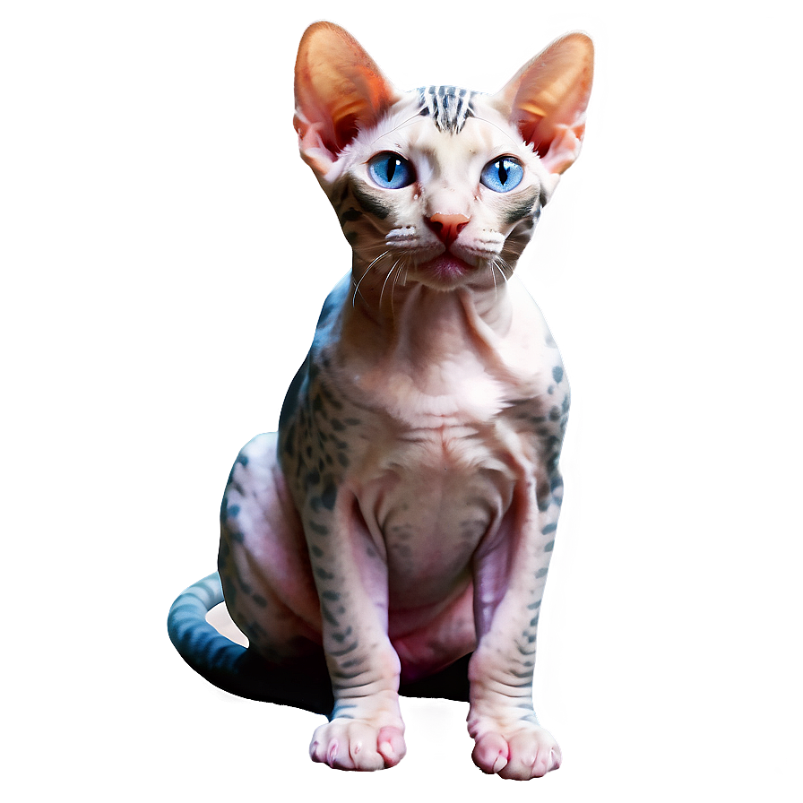 Playful Hairless Cat Png Ugr PNG