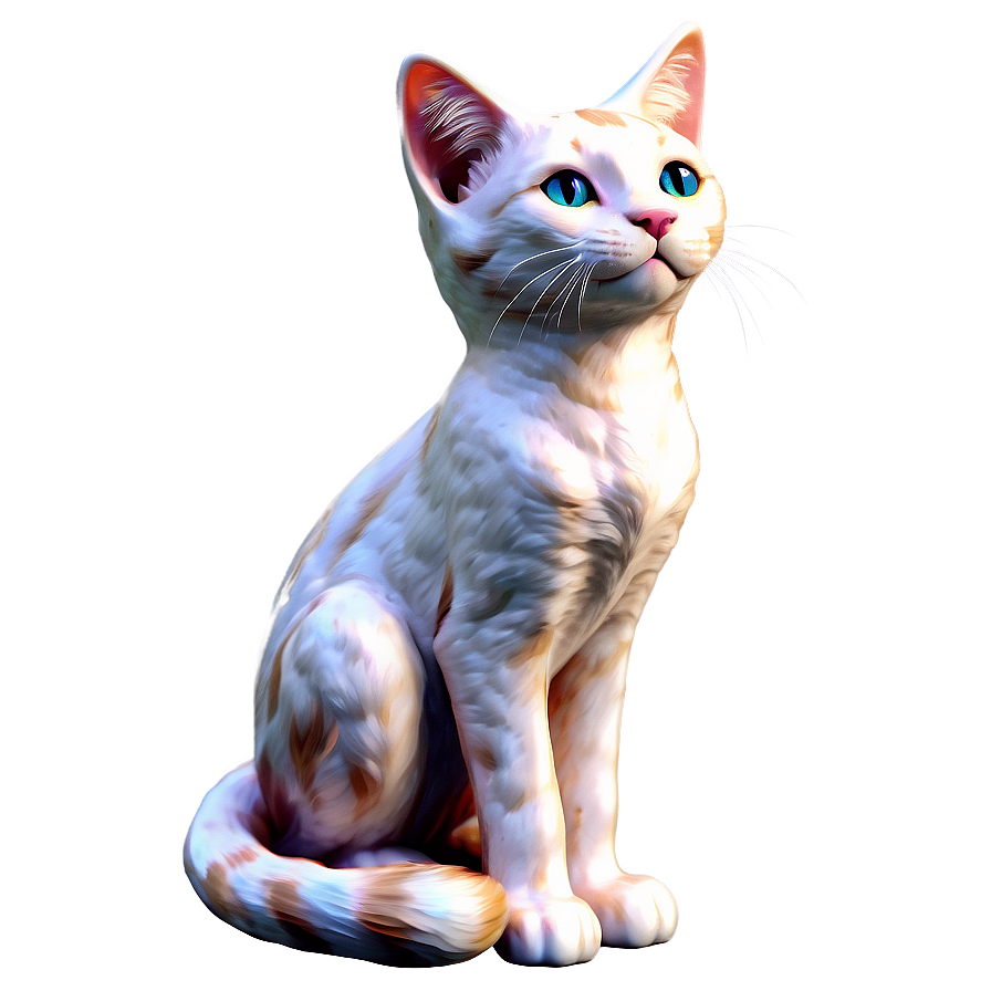 Playful Kitty Graphic Png B PNG