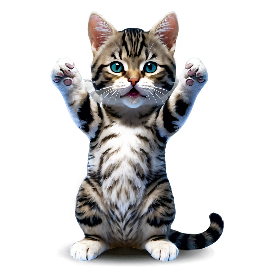 Playful Kitty Graphic Png C PNG