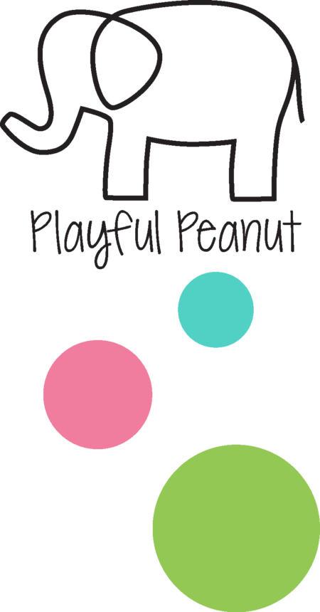 Playful Peanut Elephant Graphic PNG