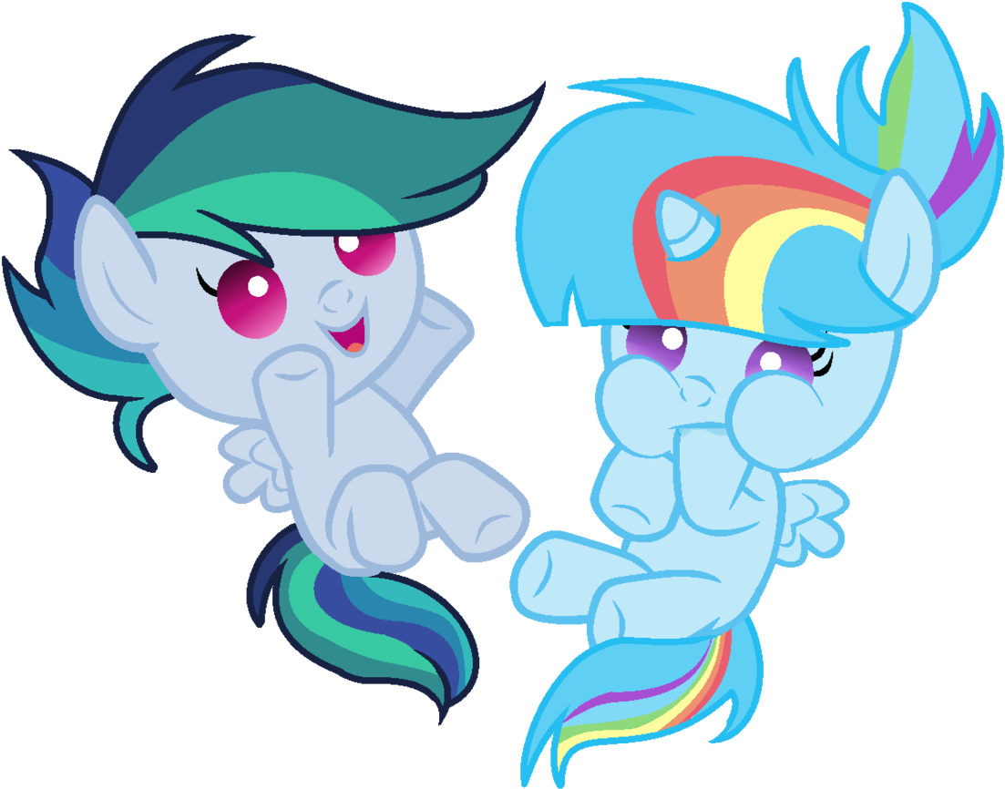 Playful Ponies Vector PNG