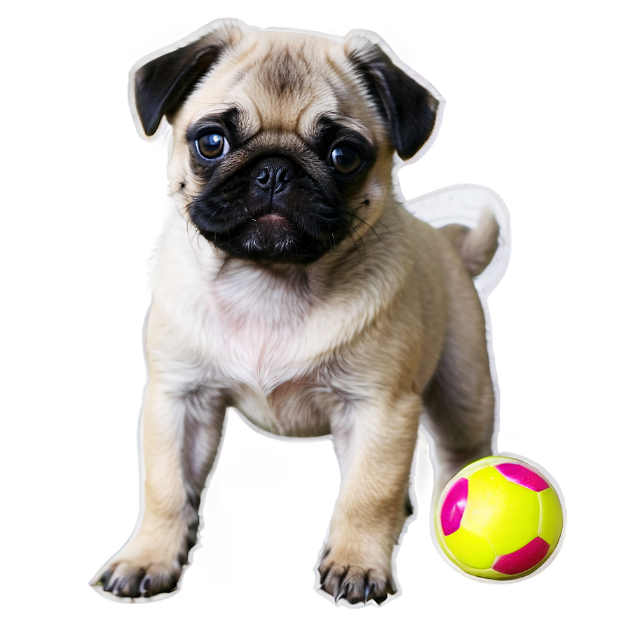 Download Playful Pug Puppy Png Dmt | Wallpapers.com