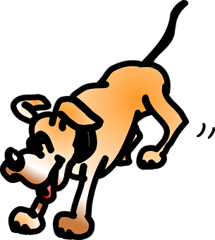 Playful Puppy Silhouette PNG