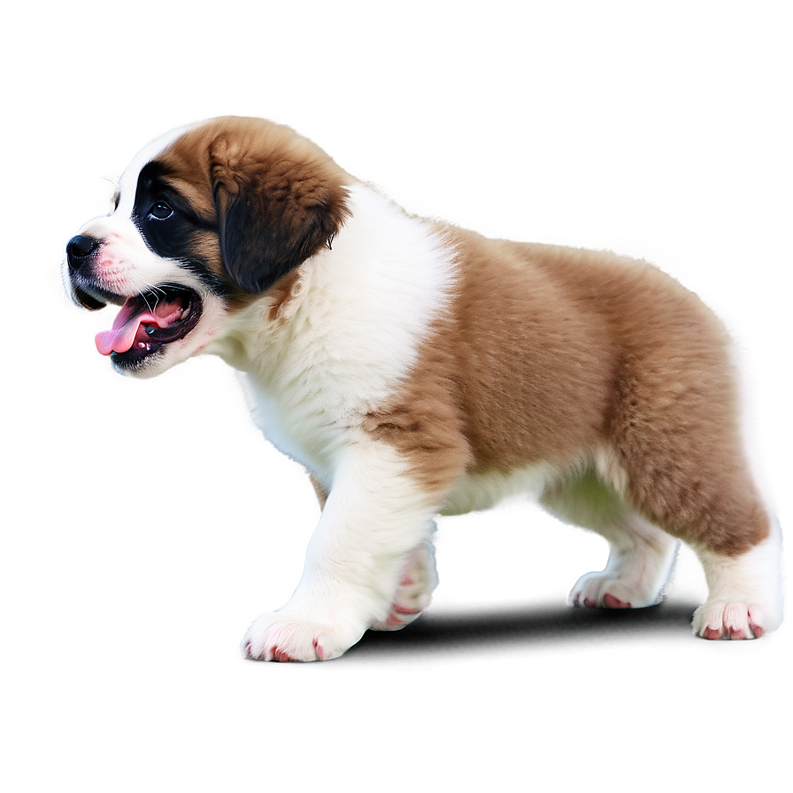 Playful Saint Bernard Puppies Png 06252024 PNG