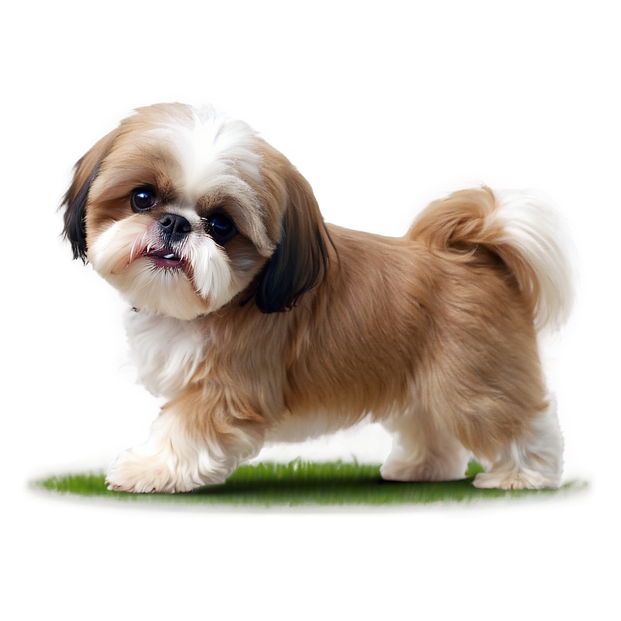 Playful Shih Tzu In Yard Png Ajb4 PNG