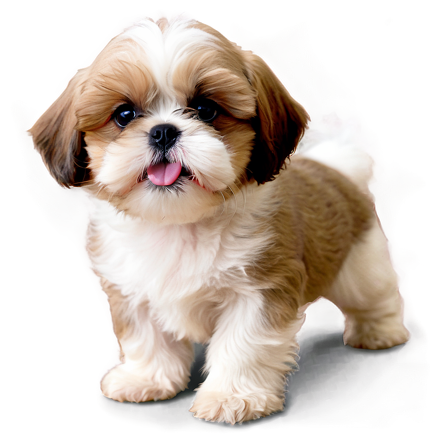 Playful Shih Tzu Puppies Png Qkb7 PNG