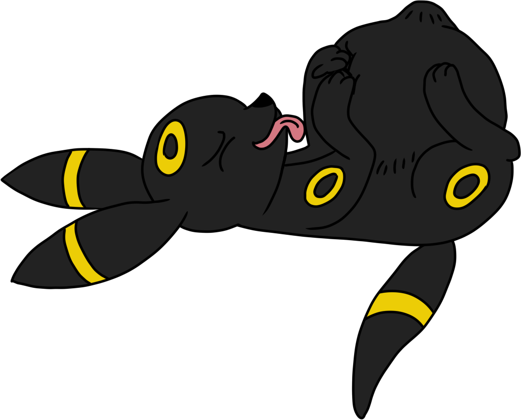 Playful Umbreon Cartoon PNG