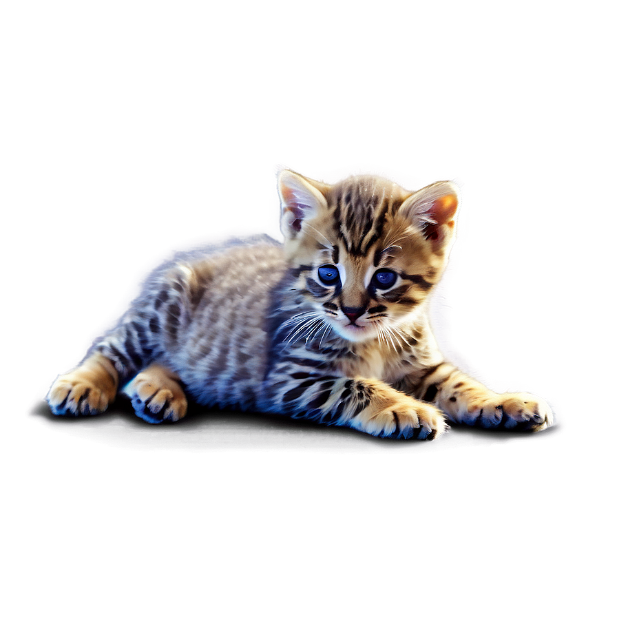 Playful Wildcat Kitten Png Pnm88 PNG