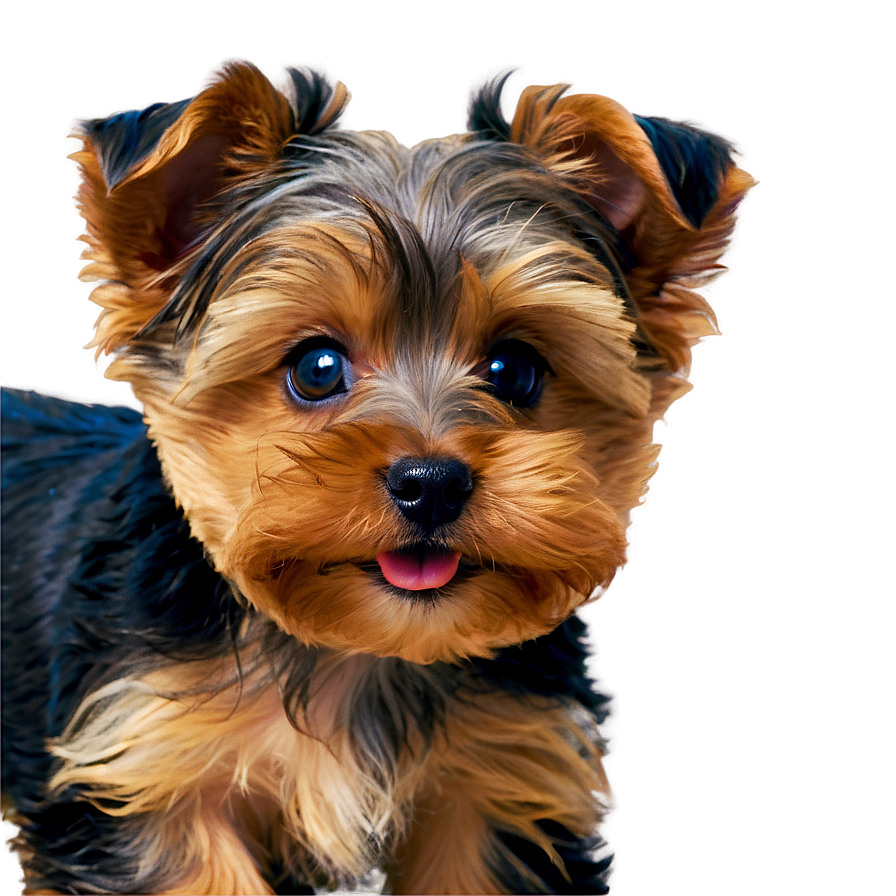 Playful Yorkie Puppy Png 06242024 PNG