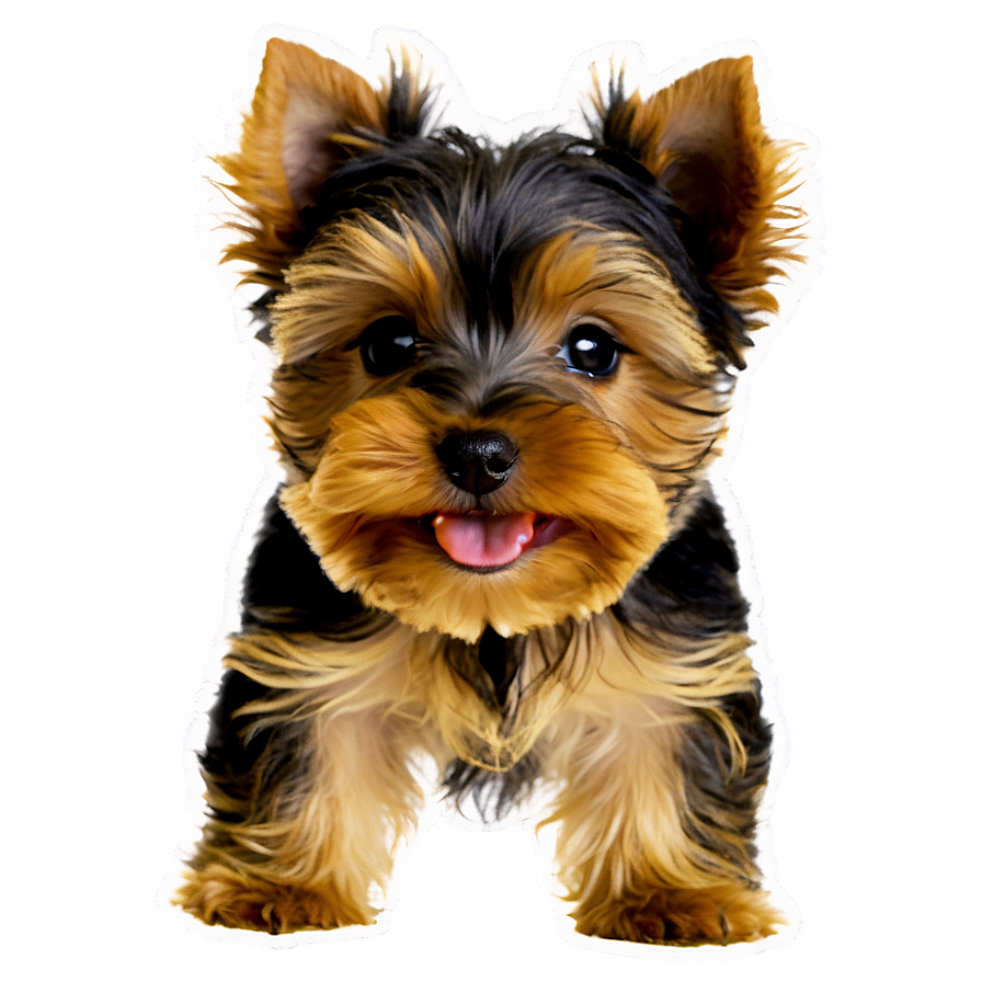 Playful Yorkie Puppy Png Uvi PNG