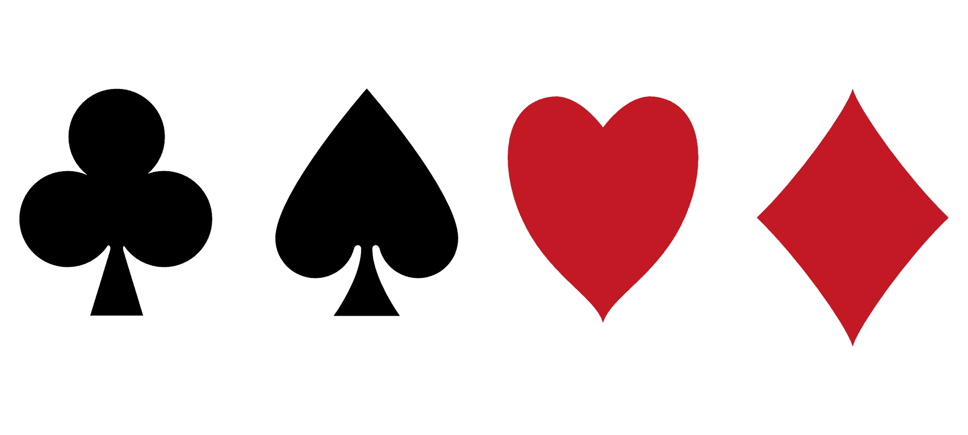 Playing Card Suits Vector PNG