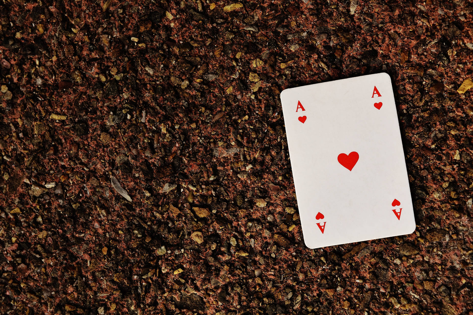 Playing Cards Ace Of Hearts Wallpaper