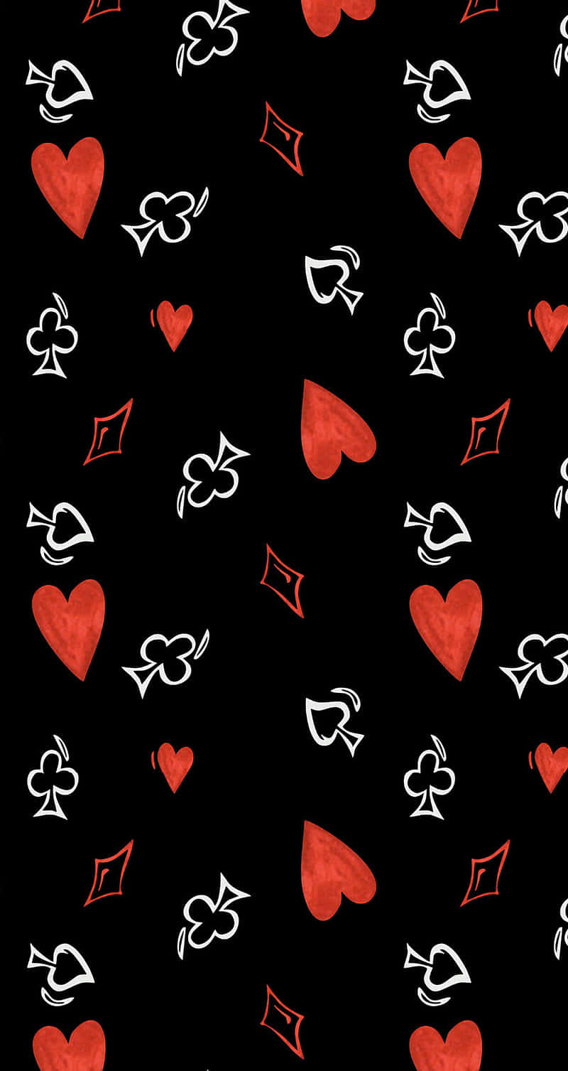 Playing Cards Symbols Pattern Wallpaper