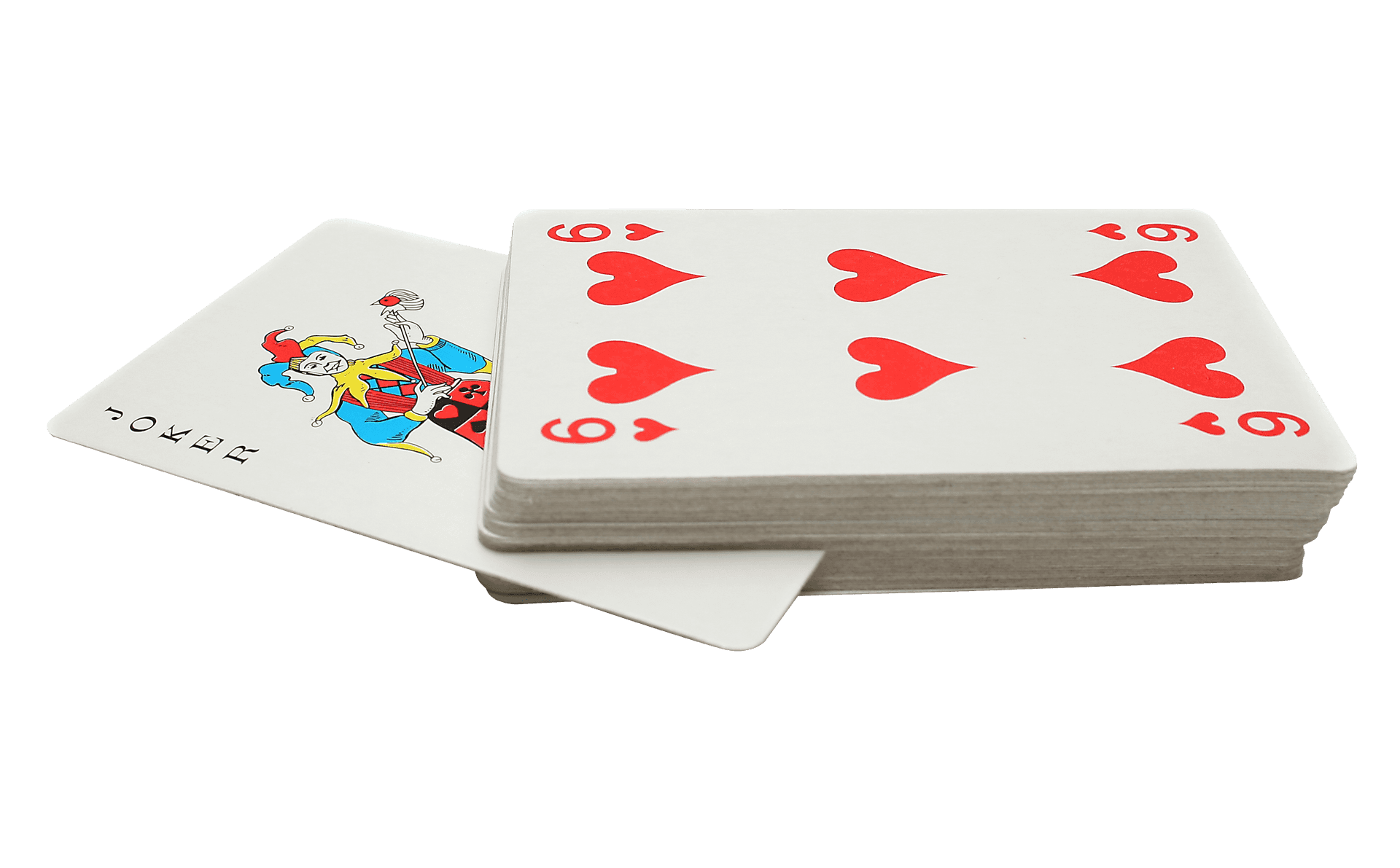 Playing Cardsand Jokeron Table PNG